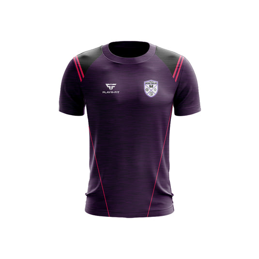 Antrim Town WFC T-Shirt Vigour (Purple/Black/Pink) - Adults