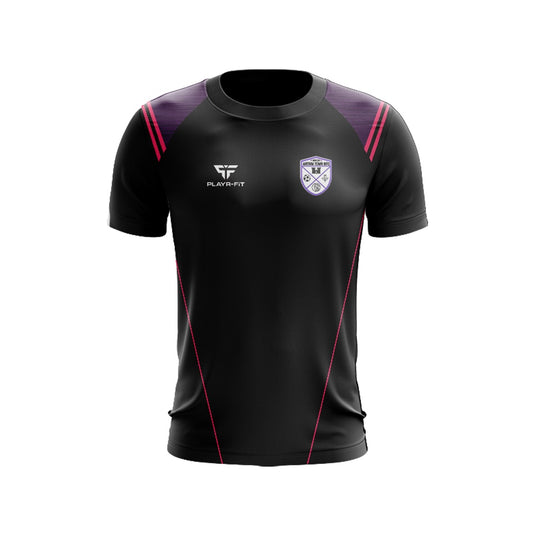 Antrim Town WFC T-Shirt Vigour (Black/Purple/Pink) - Adults
