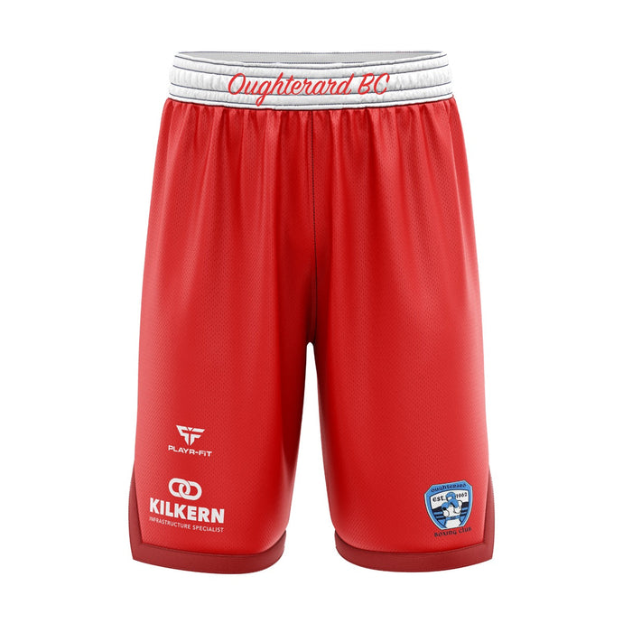 Oughterard Boxing Club Boxing Shorts (Red) - Adults