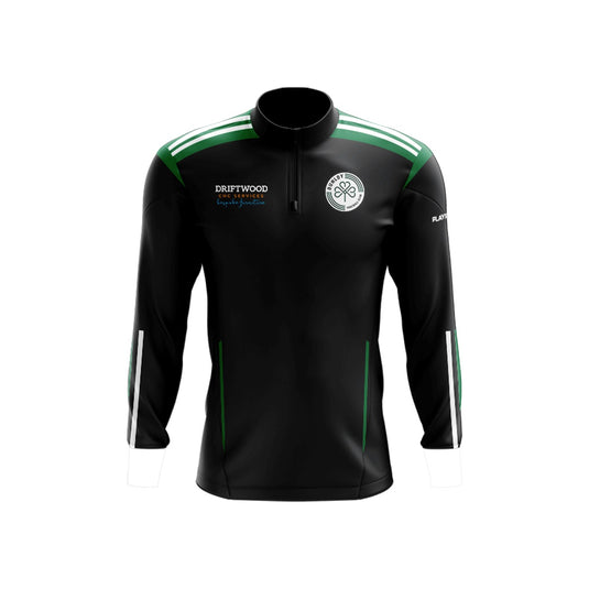 Dunloy FC Midlayer (1/4 Zip) Endure (Black/Green) - Adults