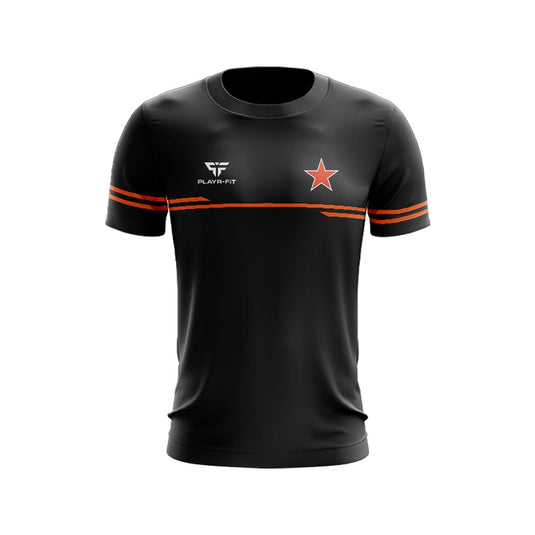 Craigavon Cowboys AFL T-Shirt Courage (Black/Orange) - Adults