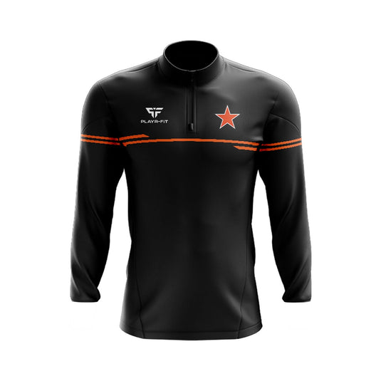 Craigavon Cowboys AFL Midlayer (1/4 Zip) Courage (Black/Orange) - Kids