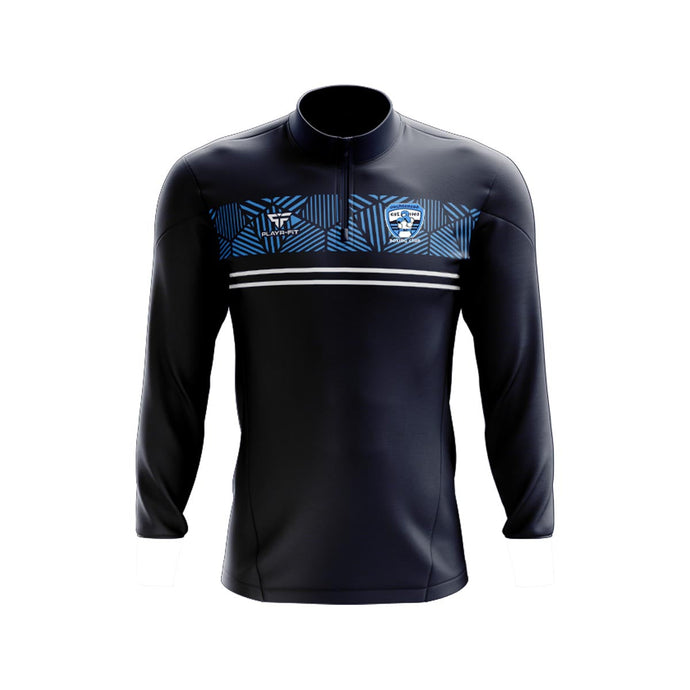 Oughterard Boxing Club Midlayer (1/4 Zip) Optimum (Navy/Sky/White) - Adults