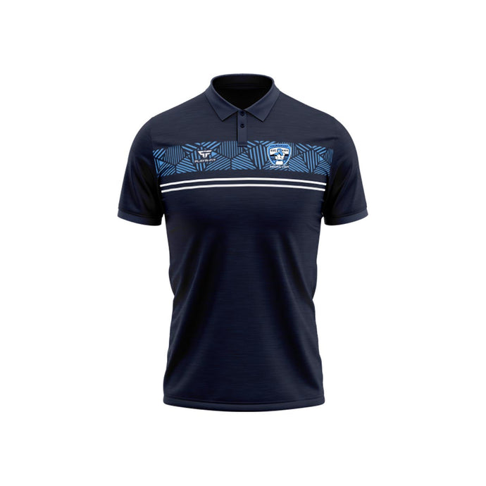 Oughterard Boxing Club Polo Optimum (Navy/Sky/White) - Adults