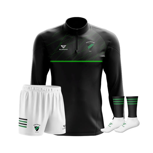 Pobal Parnell Pack (Midlayer 1/4 Zip Dynamic, Sublimated Shorts White, Mid Socks) - Adults