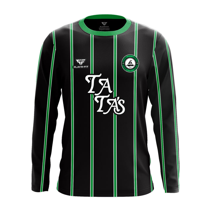 Load image into Gallery viewer, Point Celtic FC Jersey (Long Sleeve) Custom Black - Adults

