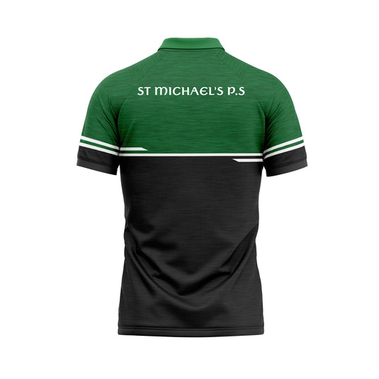 St Michaels PS Clady Staff Polo Courage Black/Green - Adults
