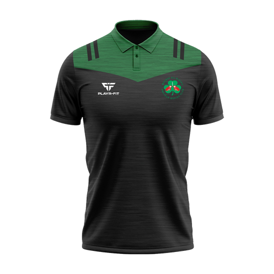 Mourne All Blacks ABC Polo Tenacity Black/Green - Kids