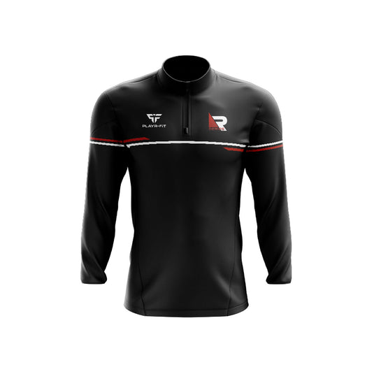 Reform Powerlifting Midlayer (1/4 Zip) Courage Black - (Rseries) Adults