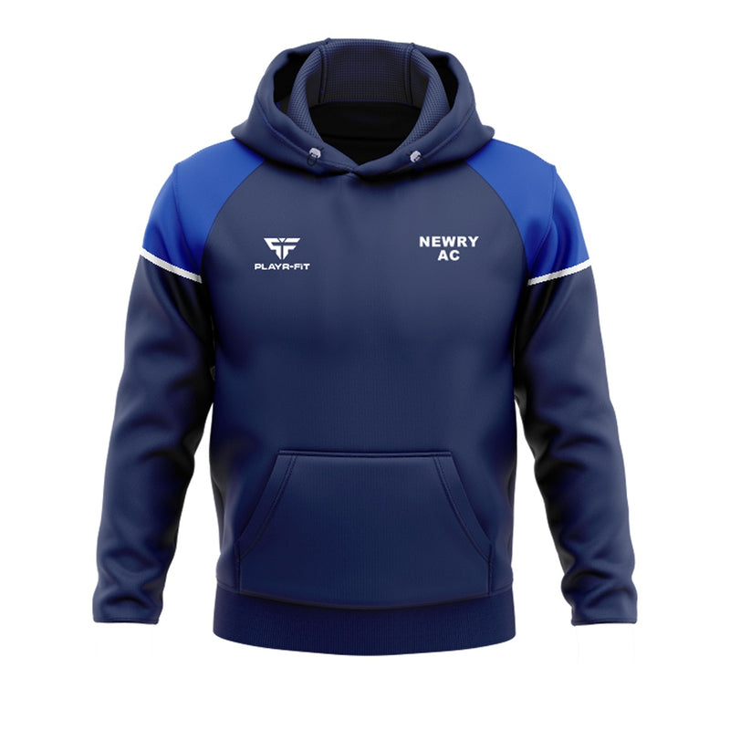 Load image into Gallery viewer, Newry AC Hoodie Stellar (Navy/Blue/White) - Adults
