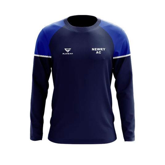 Newry AC Crew Neck Stellar (Navy/Blue/White) - Adults