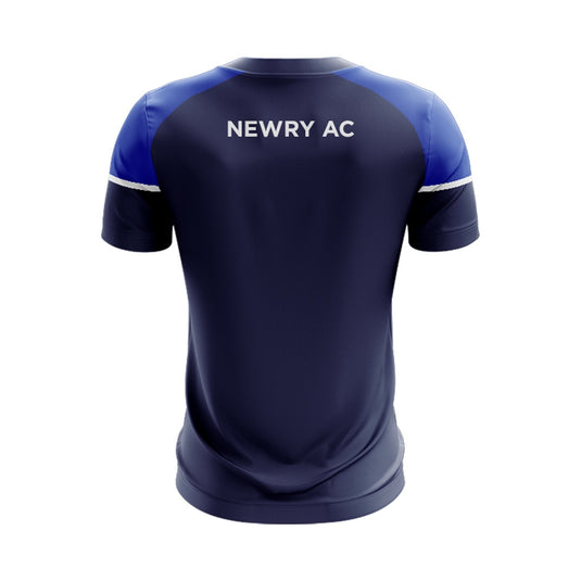 Newry AC T-Shirt Stellar (Navy/Blue/White) - Adults