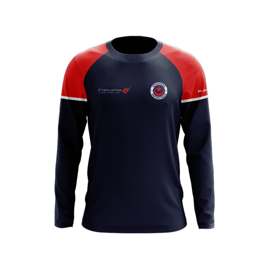 Drogheda Water Polo Mens Crew Neck Stellar (Navy/Red/White) - Adults