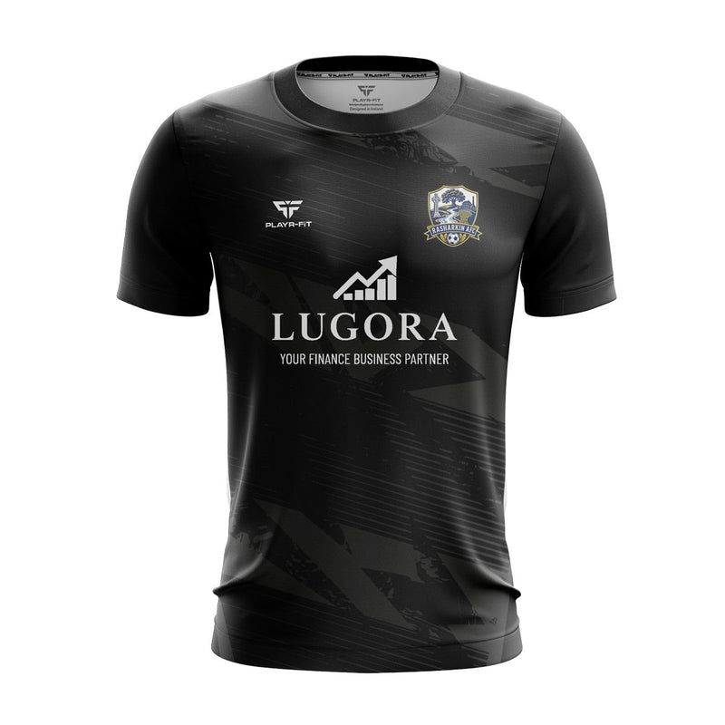 Load image into Gallery viewer, Rasharkin AFC Jersey Black GK - Kids
