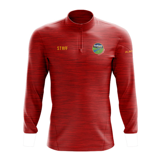 Rathore Primary School Staff Midlayer (1/4 Zip) Red - Kids