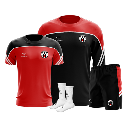Red Star FC Momentum Pack (Crewneck Momentum, T-Shirt Momentum, Leisure Shorts Momentum, Mid Socks Momentum) - Adults
