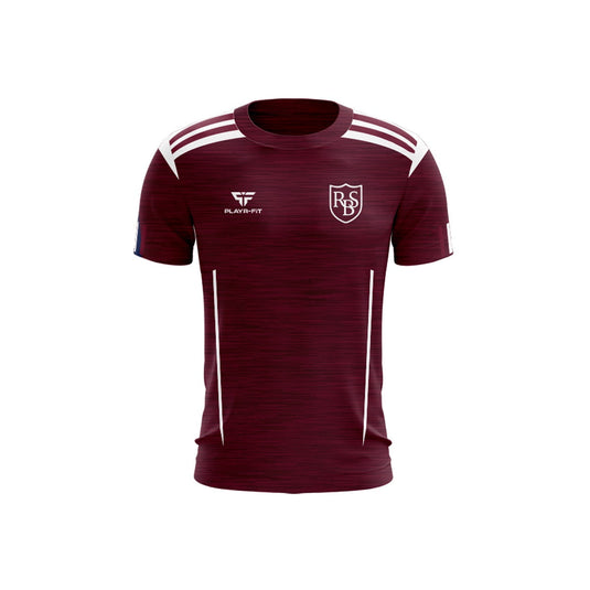 Redeemer BNS Staff T-Shirt Adroit Maroon/White - Kids