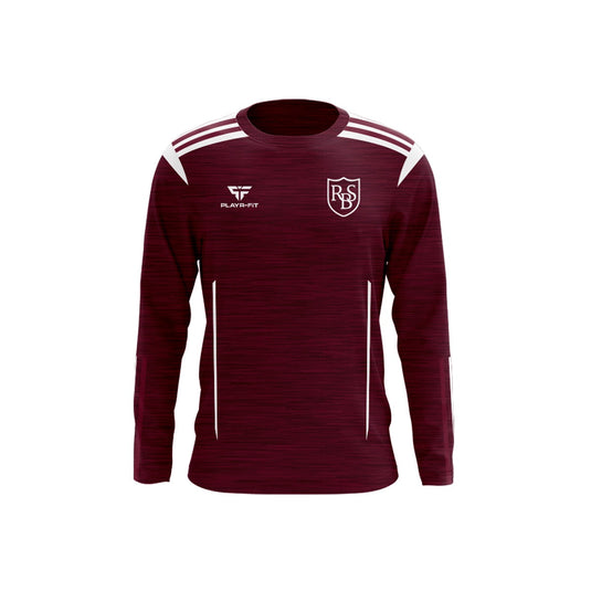 Redeemer BNS Staff Crew Neck Adroit Maroon/White - Adults