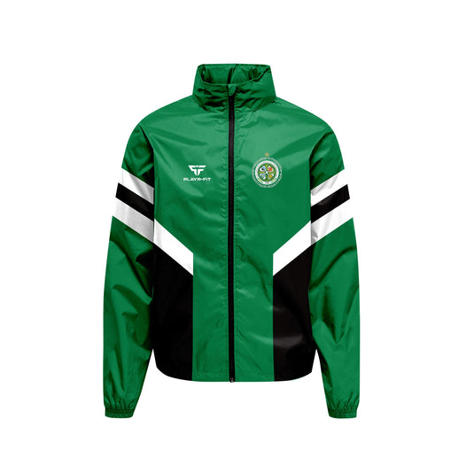 The Association of Irish Celtic Supporters Club Retro Shell Jacket (Green) - Adults