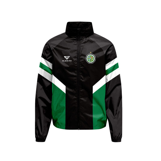 The Association of Irish Celtic Supporters Club Retro Shell Jacket (Black) - Adults