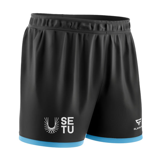 SETU BSCBM Football Sublimated Shorts Black - Kids