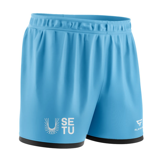 SETU BSCBM Football Sublimated Shorts Blue - Adults