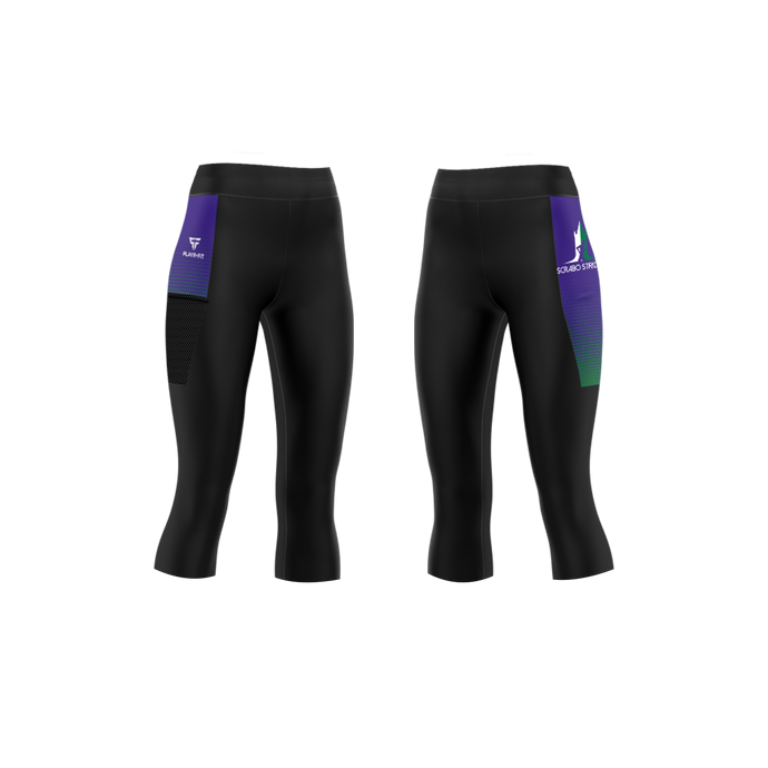 Scrabo Striders High Waist 3/4 Leggings - Kids