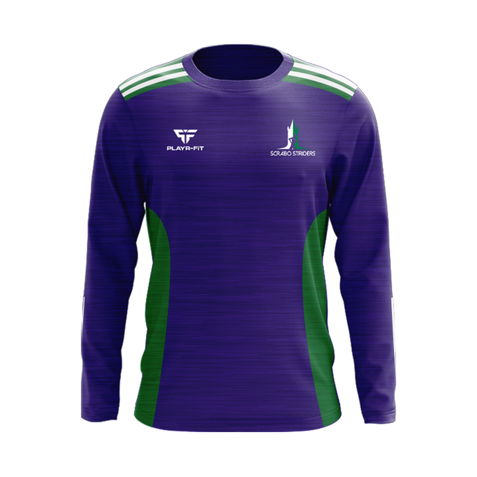 Scrabo Striders Crew Neck Endure Purple/Green - Adults