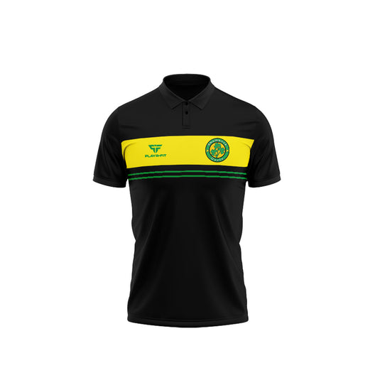 Shamrock Gaels Armagh Polo Optimum (Black/Green/Yellow) - Kids