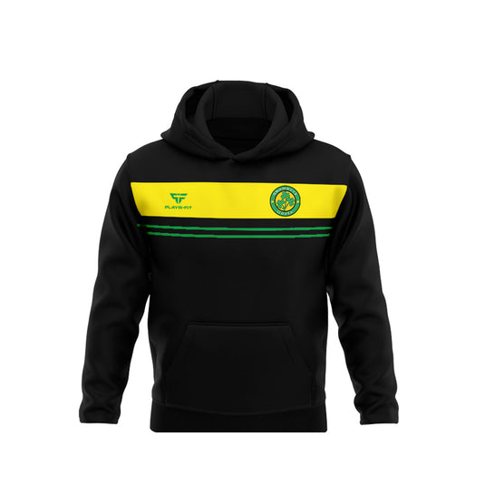 Shamrock Gaels Armagh Hoodie Optimum (Black/Green/Yellow) - Adults