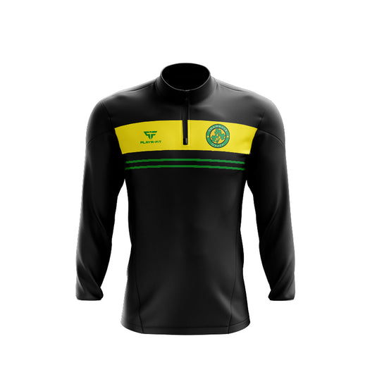 Shamrock Gaels Armagh Midlayer (1/4 Zip) Optimum (Black/Green/Yellow) - Kids
