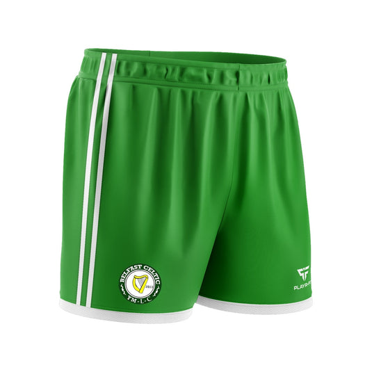 Belfast Celtic Overs Shorts (Cut&Sew) Green - Adults