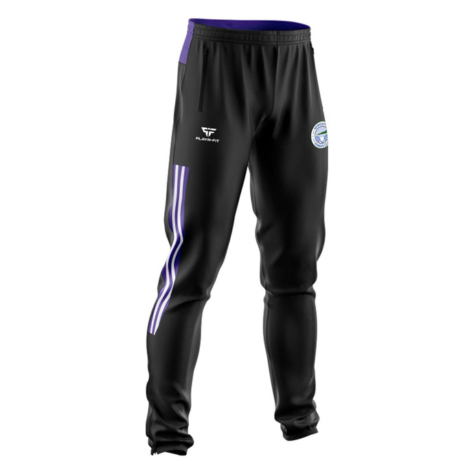 Newcastle Tennis Club Skinny Pants Adroit (Black/Purple/White) - Adults