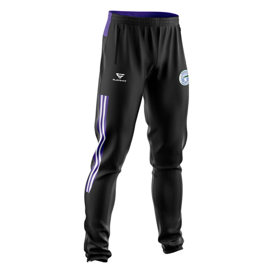 Newcastle Tennis Club Skinny Pants Adroit (Black/Purple/White) - Adults