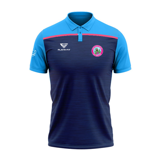 Lough Neagh Monster Dunkers Polo Spirit (Navy/Sky/Pink) - Adults