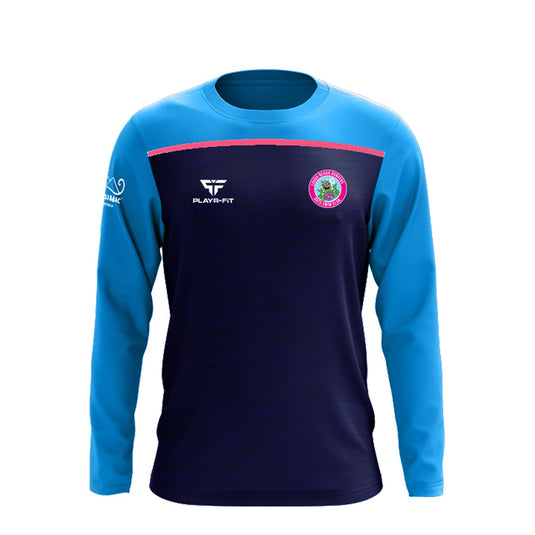 Lough Neagh Monster Dunkers Crew Neck Spirit (Navy/Sky/Pink) - Adults