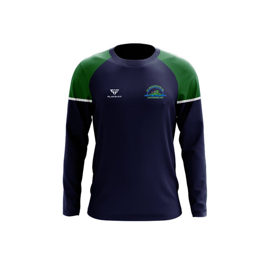 St MaCartan's PS Loughinisland Crew Neck Stellar Navy-Green - Adults