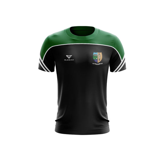 St Molaise Gaels T-Shirt Momentum (Black/Green/White) - Adults