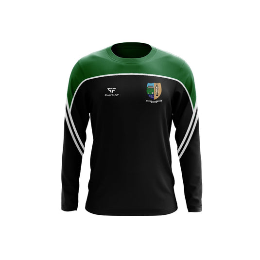 St Molaise Gaels Crew Neck Momentum (Black/Green/White) - Adults