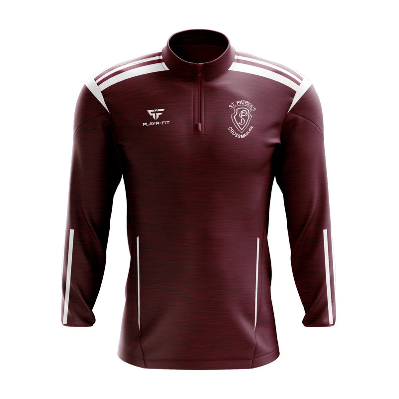 Load image into Gallery viewer, St Patricks PS Crossmaglen English Unit Older Class Leavers Midlayer (1/4 Zip) Adroit (Maroon) - Adults
