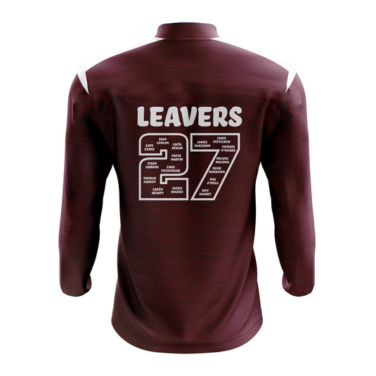 St Patricks PS Crossmaglen English Unit Older Class Leavers Midlayer (1/4 Zip) Adroit (Maroon) - Adults