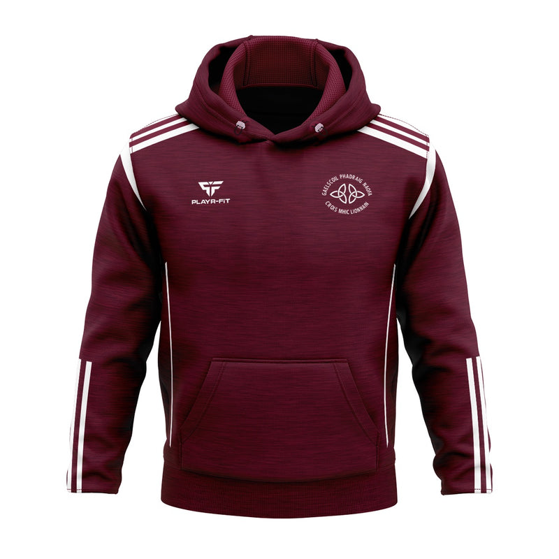 Load image into Gallery viewer, St Patricks PS Crossmaglen Gaelscoil Leavers Hoodie Adroit (Maroon) - Adults
