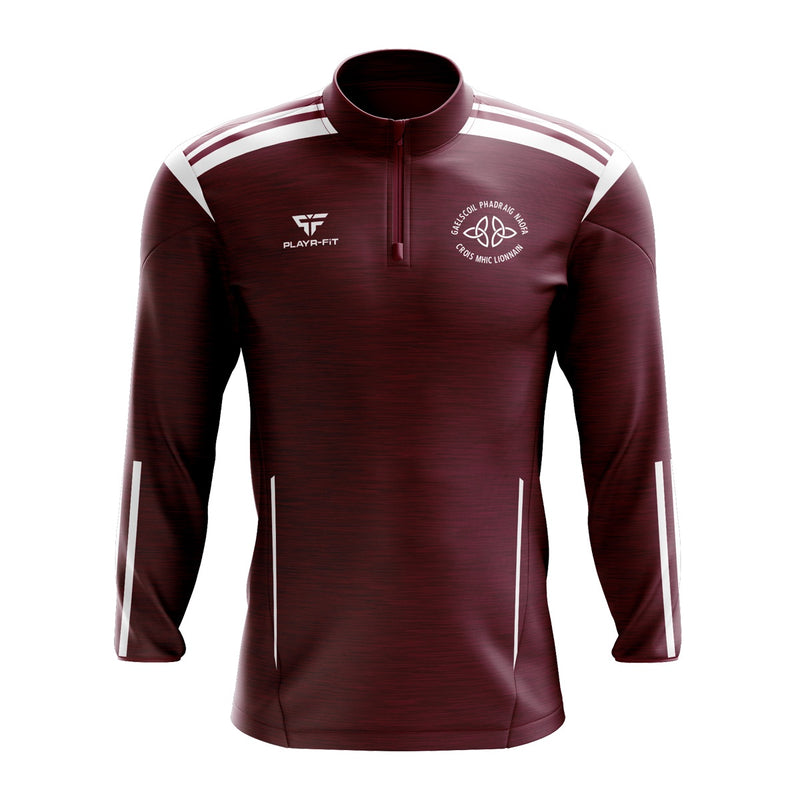 Load image into Gallery viewer, St Patricks PS Crossmaglen Gaelscoil Leavers Midlayer (1/4 Zip) Adroit (Maroon) - Adults
