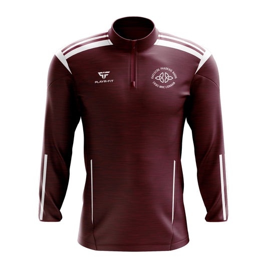 St Patricks PS Crossmaglen Gaelscoil Leavers Midlayer (1/4 Zip) Adroit (Maroon) - Adults