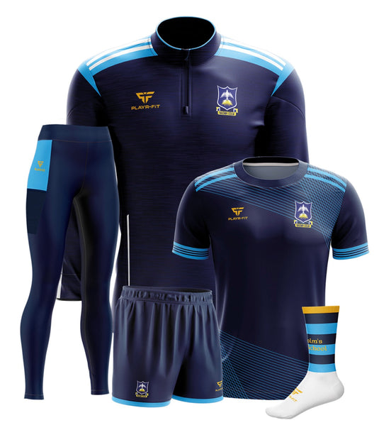 St Colms HS Dunmurry Students PE Pack 2 (Midlayer, Jersey, High Waist Leggings, Shorts, Mid Socks) - Kids