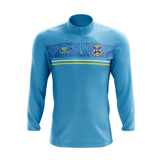 St Patricks FC Midlayer (1/4 Zip) Optimum Sky-Blue - Kids