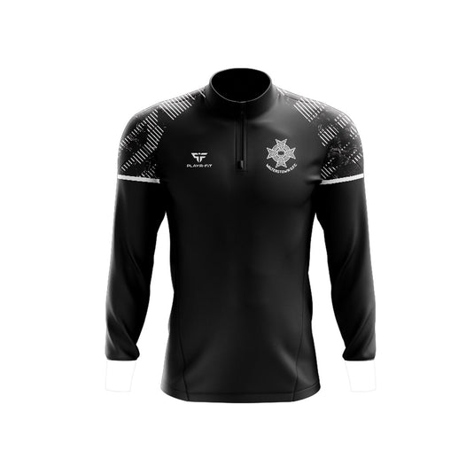 Walterstown GFC Midlayer (1/4 Zip) Stellar Black/Dark Grey - Kids
