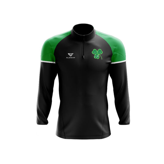 St Patricks Choral Society Midlayer (1/4 Zip) Stelar Black Green - Adults