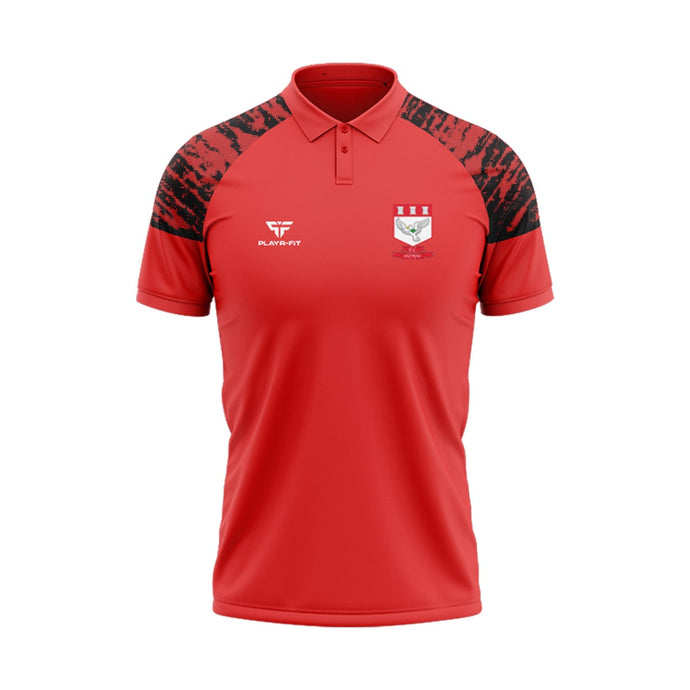 FC Antrim Polo Stellar (Red/Black) - Adults