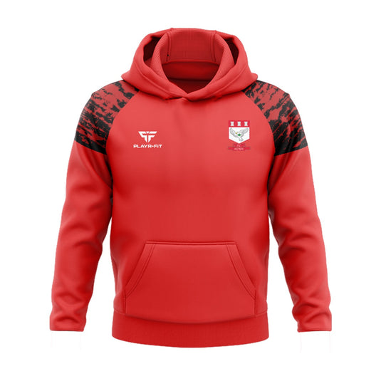 FC Antrim Hoodie Stellar (Red/Black) - Adults